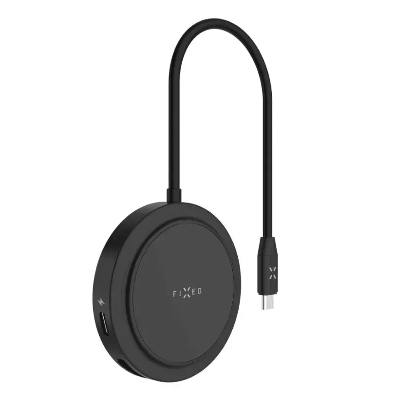 FIXED FIXHU-M-BK 7-port USB hub with wireless charging Photo 2