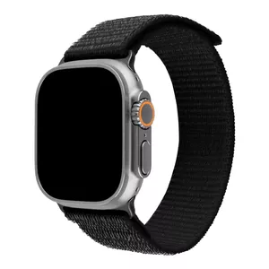 Ремешок нейлоновый FIXED Sporty Strap FIXNST2-1029-BK для Apple Watch Ultra 49 мм, чёрный, длина 160–210 мм