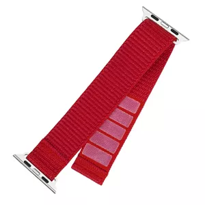 Fiksēta | Sporta siksniņa Apple Watch Ultra 49mm | 160-210 mm | Sarkana | Neilona