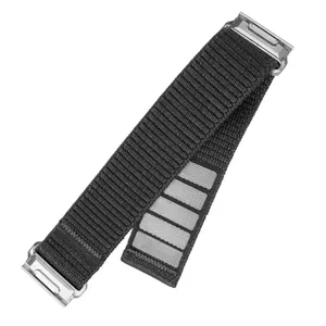 Спортивный нейлоновый ремешок FIXED QuickFit 22 мм для Garmin, тёмно‑серый, 160–210 мм