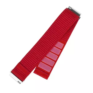 Fiksēta | Sporta siksniņa ar ātru noņemšanu 20 mm viedpulksteņiem | 160-210 mm | Sarkana | Neilons