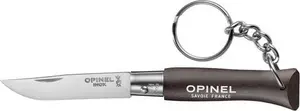 Pocket knife Opinel Colorama 04 Black keychain — Opinel folding knife model 04 with keyring