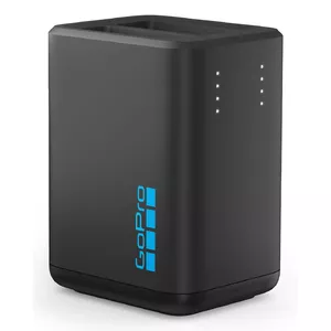 Dual Battery Charger GoPro HERO13 Black – charges 2 HERO13 batteries, compact black, LED status