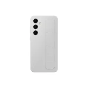 Чехол Samsung Galaxy S24 FE монохромный серый с подставкой