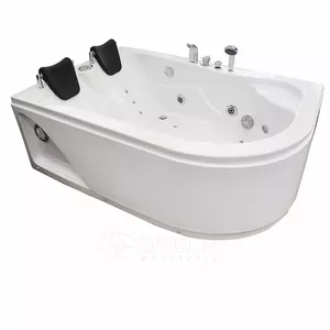 Bath AMUE AMO-0205 Double Left 170x115 cm — massage bathtub, left drain, 170×115 cm