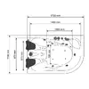 Bath AMUE AMO-0205 Double Left 170x115 cm Photo 8