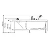 Bath AMUE AMO-0205 Double Left 170x115 cm Photo 9