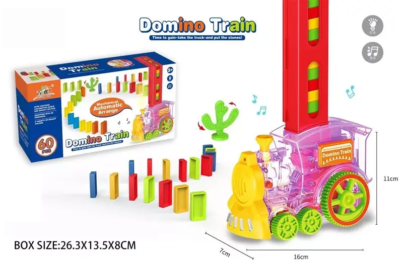 Mehāniskā rotaļu vilciens NENURODYTA_Z TOY DOMINO