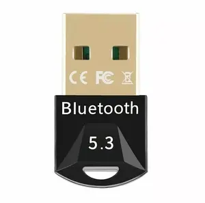 USB Bluetooth dongle RoGer BT53 5.3 EDR, compact USB-A adapter for wireless audio and data