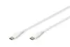 Digitus AK-300341-010-W USB-C Silikona Kabelis 1m Photo 1