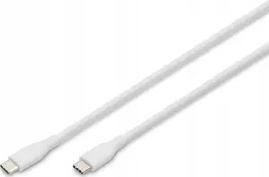 Digitus AK-300341-010-W USB-C to USB-C Silicone Connection Cable USB 2.0 1m White