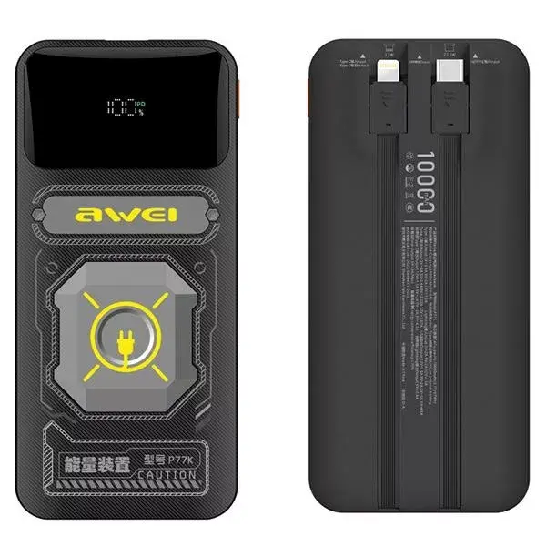Portatīvais akumulators AWEI P77K 10000mAh Photo 4