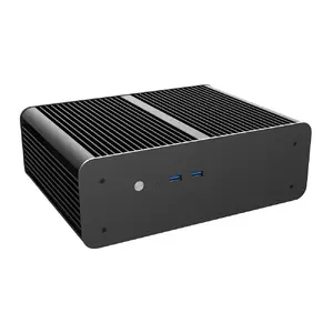 Akasa A-ITX56-M1B Mini Tower PC Case Black with Mini-ATX Motherboard Support and 2.5" HDD Bays