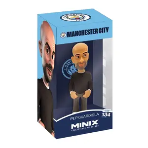 Коллекционная фигурка MiniX Пеп Гвардиола — лицензированная фигурка команды Manchester City, модель 14293