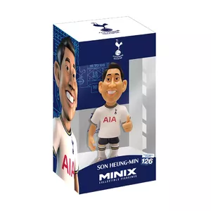 Collectible figure MiniX MINIX Son — sport-themed figure in beige, navy and white, window box packaging