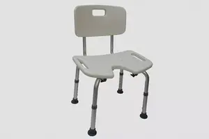 Shower chair REHA FUND Oliwier 81 RF-810 — adjustable height, technopolymer, seat width 48 cm, max load 110 kg