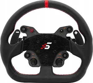 Racing wheel Simagic GT1-SD Leather, detachable steering wheel for sim rigs, leather grip, bolt pattern compatible