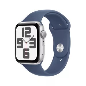 Viedpulkstenis Apple Watch SE GPS 44mm Sudraba alumīnija korpuss Zils sporta siksna S/M