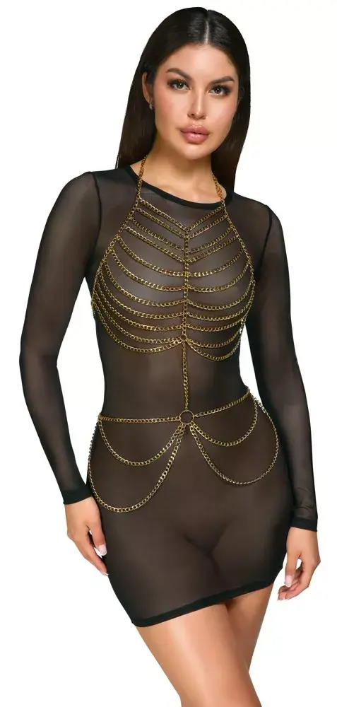 Боди-цепочка cottelli collection 24504456001 позолоченная Photo 3