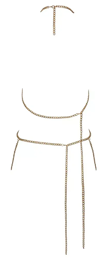Боди-цепочка cottelli collection 24504456001 позолоченная Photo 6