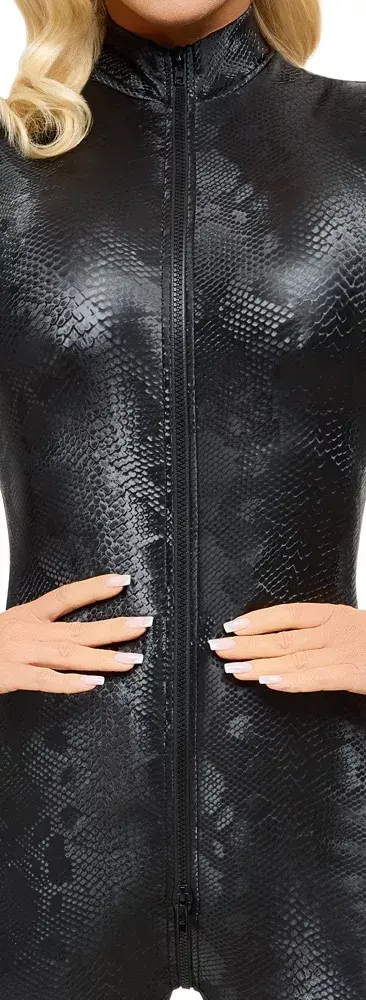 Catsuit Cottelli Collection S Black Snake Photo 8