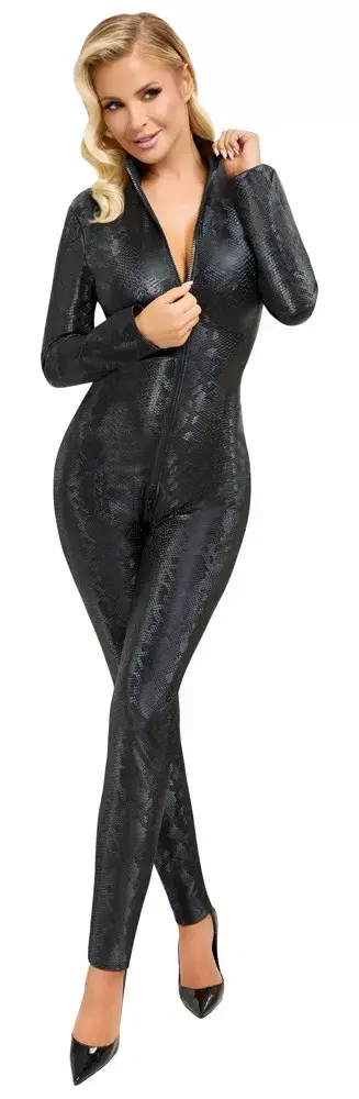 Catsuit Cottelli Collection L Black Snake Photo 2