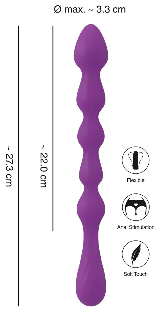 Анальные бусы you2toys Silicone Purple — 27.3 см Photo 5