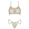 Apakšveļa cottelli collection Chain Top Set Gold Photo 5
