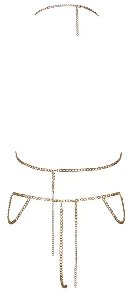 Apakšveļa cottelli collection Chain Top Set Gold Photo 6