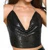 Metālisks crop top Cottelli Collection 24505421001 Photo 4