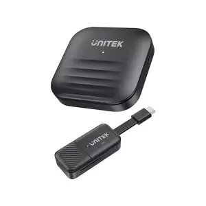 AV-удлинитель Unitek V1184A01 — передатчик и приёмник, 1920×1080, до 50 м, USB-C, в комплекте HDMI и USB-кабели