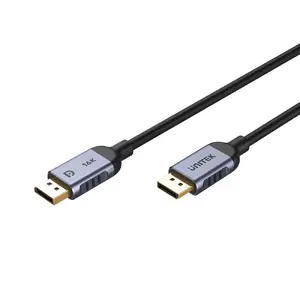 DisplayPort cable Unitek C1628GY01-3M 3 m, DisplayPort 2.1, 7680×4320 @ up to 240 Hz, HDCP 2.3