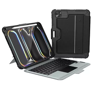 Keyboard case Nillkin Bumper Combo for iPad Pro 11 (2024) — backlit keyboard, black