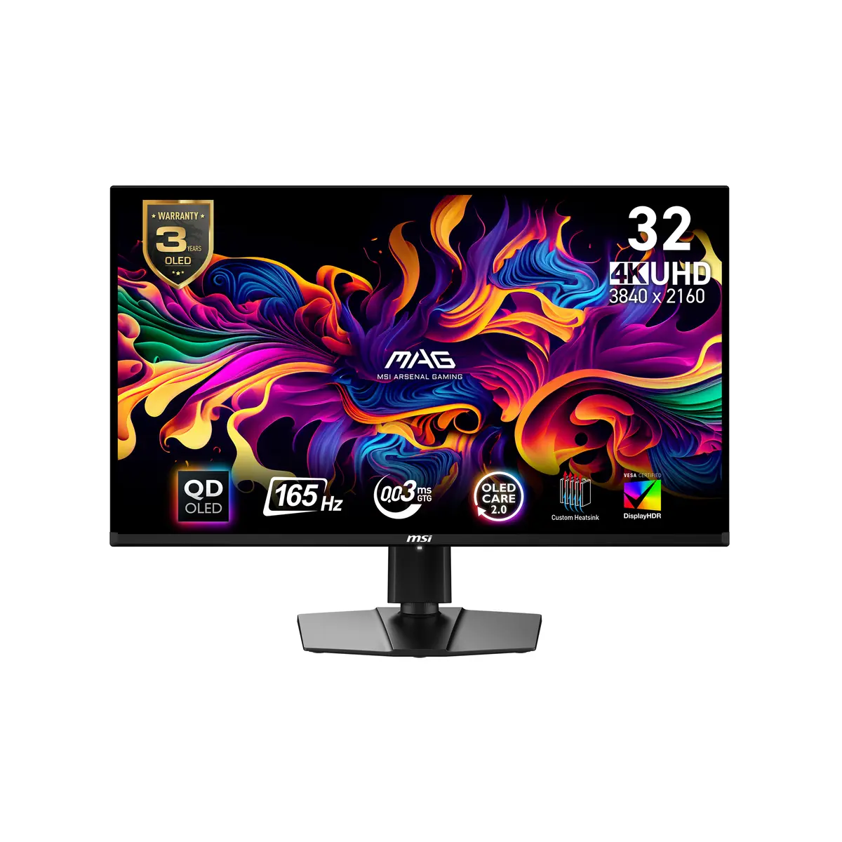 MSI MAG 321UP QD-OLED datora monitors