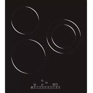 Built-in ceramic hob Schlosser PR403B1, 3 cooking zones, touch control