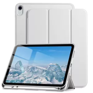 Evelatus Tri-Fold Stand Case for Samsung Galaxy Tab A8 10.5 (2021) X200/X205/X207, Silver
