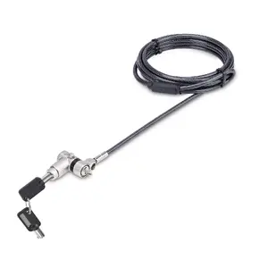 StarTech.com 3-in-1 Universal Laptop Lock 6.6ft Master Keyed Locking Cable