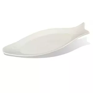 Porcelain Fish Serving Dish Wilmax PL62WL-992008A 31.5 cm, microwave- and oven-safe