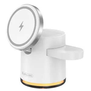 Беспроводное зарядное устройство Jellico W22 15W для iPhone, 3W для Apple Watch и AirPods