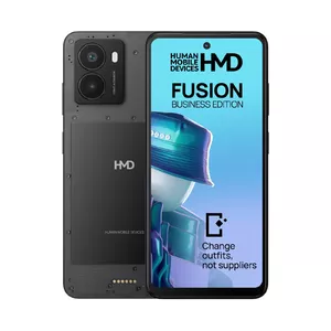 Viedtālrunis NOKIA HMD Fusion Business Edition — 5G, 8 GB/256 GB, 6,56" ekrāns, 108MP/50MP kameras, 5000 mAh, IP54, melns
