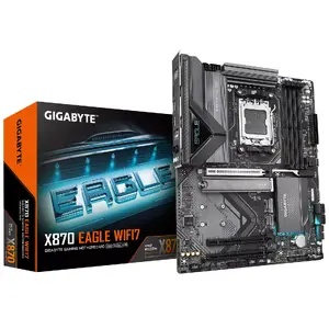 Mātesplate GIGABYTE X870 EAGLE WIFI7 ATX, AMD X870 čipsets, Socket AM5, DDR5, 4x DIMM, Wi‑Fi 7, 2.5Gb LAN