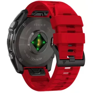 Силиконовый ремешок Tech-Protect для Garmin fenix 5X/5X Plus/6X/6X Pro/7X/8 51 мм красный