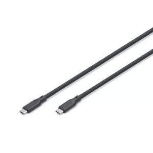Digitus USB silicone cable 1m USB C to USB C 10Gbps black