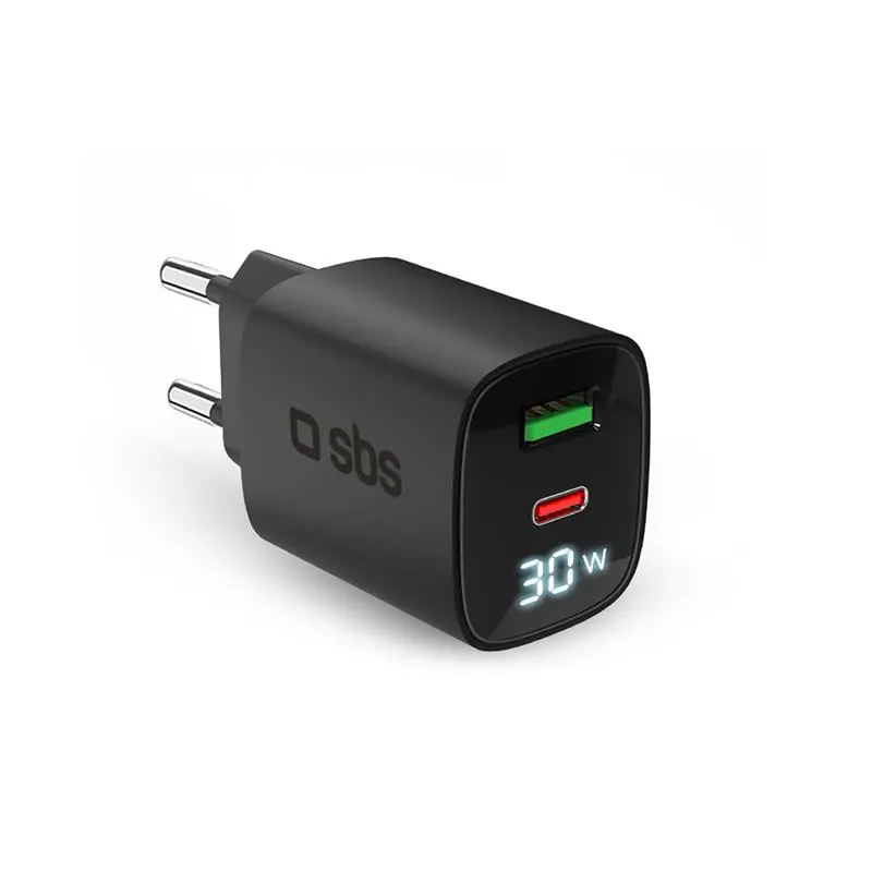 Mobilā ierīce lādētājs SBS TETRGANLCD1USB1C30K Universāls