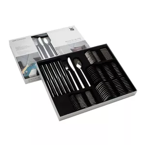 Tableware set WMF TELOS 24-piece — stainless steel Cromargan® 18/10, 6 spoons, 6 forks, 6 knives, 6 teaspoons