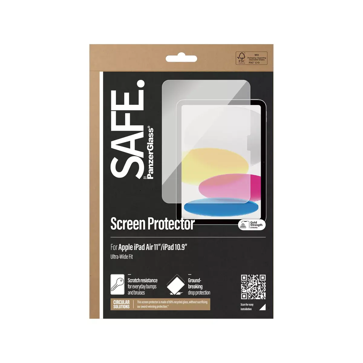Ekrāna aizsargstikls PanzerGlass SAFE. by ® iPad Air 11'' (2024) Photo 3