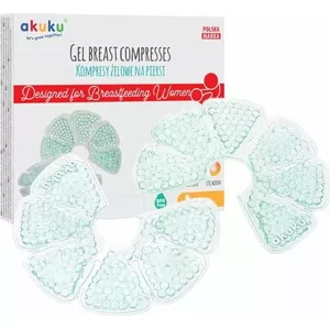 Gēla komprese krūtīm akuku A0537 — atkārtoti lietojama aukstā/siltā komprese zīdīšanai