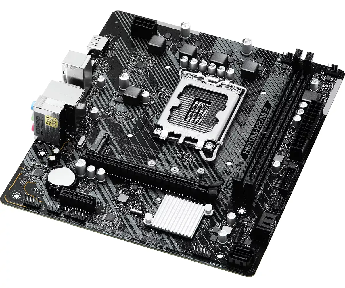 ASRock H610M-H2/M.2 micro ATX motherboard Photo 2