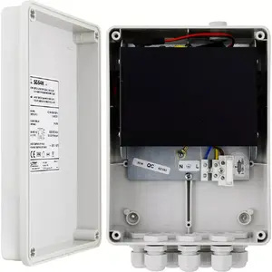 Network switch PULSAR SG-64H with 6 ports and built-in power supply for 4 IP cameras, hermetic housing