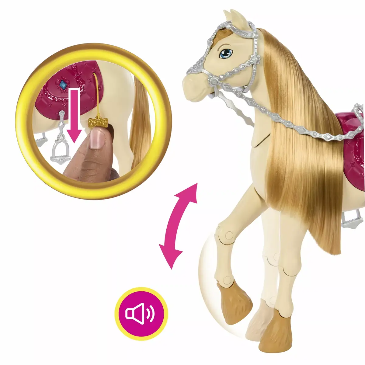 Lelle mājdzīvnieks Mattel Barbie Mysteries Lielā zirgu skrējiena Photo 5
